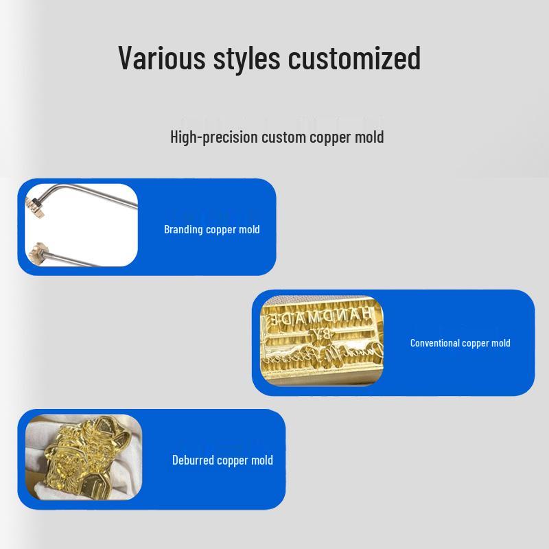 High-Precision Copper Embossing and Engraving Mold for Leather and Cake Branding