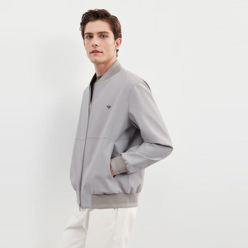 

Septwolves Men s Anti-Static Baseball Collar Jacquard Jacket 185