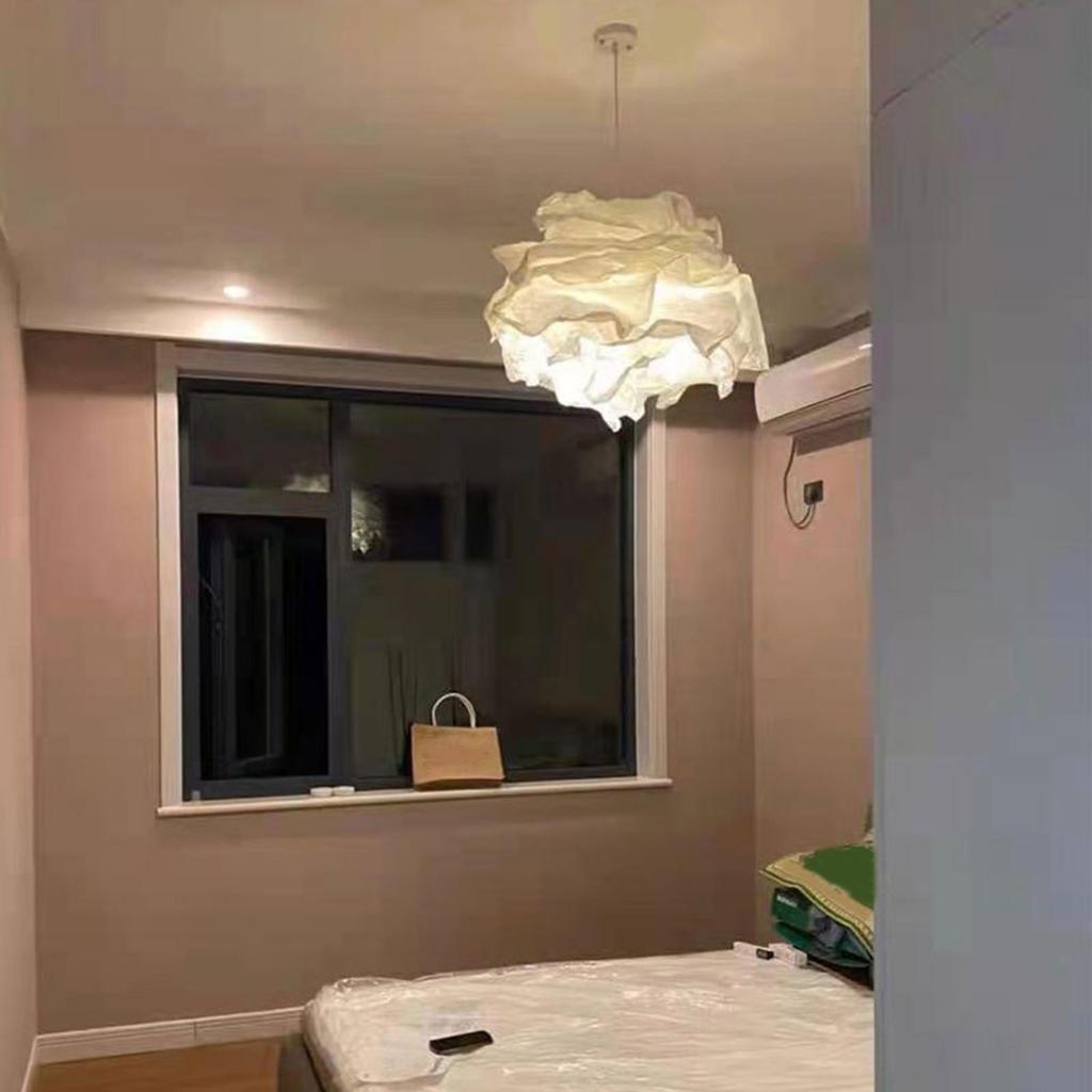 Hanging Paper Lampshade Pendant Lighting Shade Cloud Design for Office Corridor Antique Shop Home Ambiance