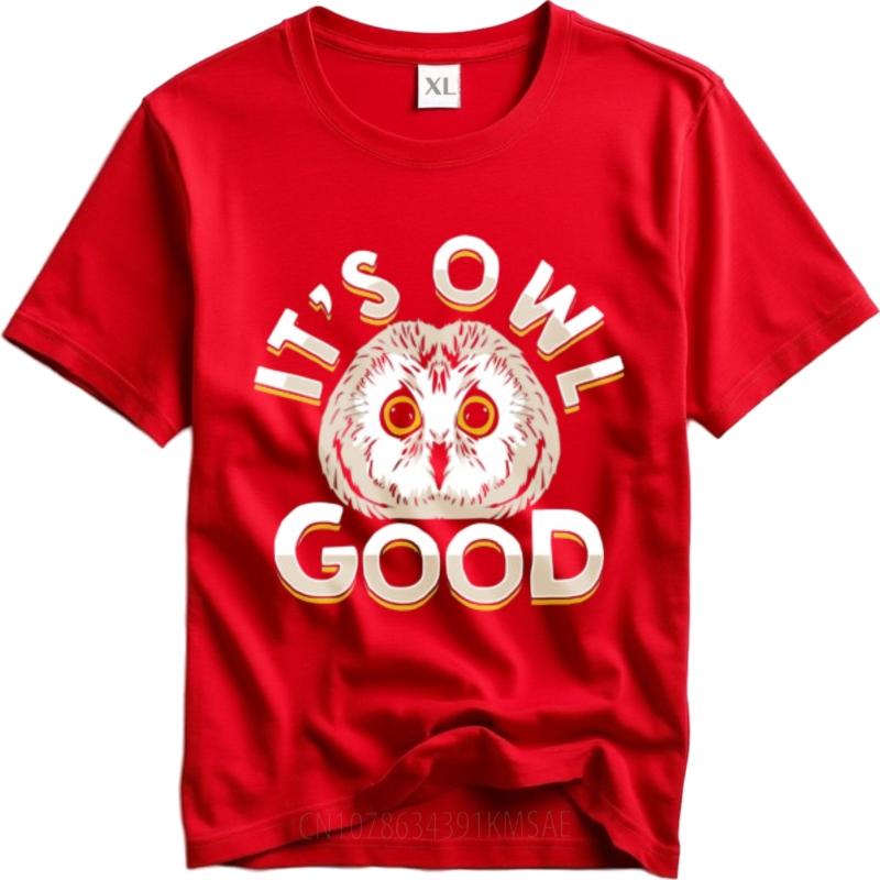 Comfort Tshirt New Arrived Boys Crew Neck Tshirt Graphic Its Owl Good Anime Unisex Teeshirt Soft Cotton Tee Fashion Tee