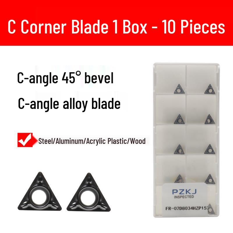 Compact Pneumatic Chamfering Tool - Handheld C & R Angle Deburrer for Woodworking Edge and Burr Removal