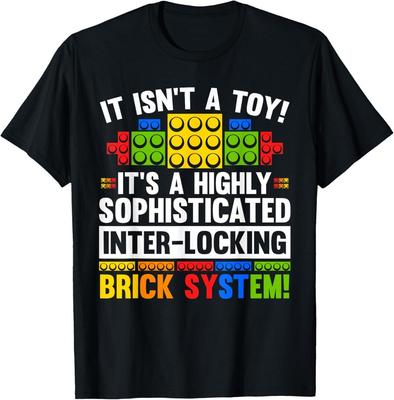 Master Builder ķieģeļu bloku rotaļlietu T-krekls