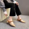 Fashion Pointed Toe Women's Slippers Summer 2025 New Shoes Woman High Heels Elegant Dress Party Sandals Ladies