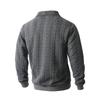 Autumn and Winter Collar, Pullover, Half Open Collar, Zipper Hoodie, Jacquard, Casual Sports, Men's, Knitted Sweater