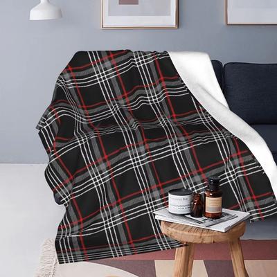 Tartan Flannel Throw Blanket  Soft Warm  Bedspread for Bed Living Room Picnic Travel Sofa