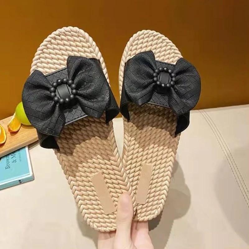 Fashion Flat Sabot Soft Shoes Women's Slippers and Ladies Sandals Slides Round Toe Comfortable Elegan 39 on Sale Summer Designer Luxury