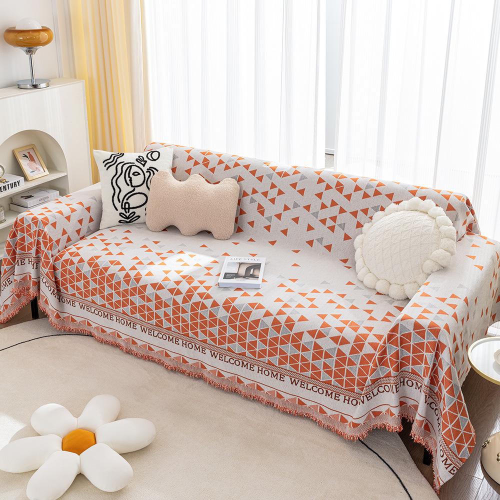 Полотенце для дивана из шенилла с защитой от царапин от кошек Nordic Ins — фото 4