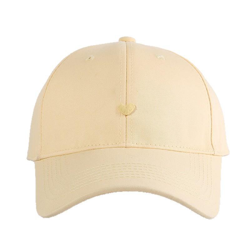 Heart Embroidered Baseball Cap With Sun Protection For Casual Summer Wear