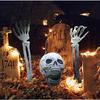 Realistic Skeleton Stakes Halloween Decorations Outdoor for Lawn Garden Zombie Hands and Skull Set for Outdoor Yard Graveyard Scene