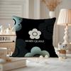 Fashion M-Mary Quant Cushion Cover Anti-dustmite Pillowcase Invisible Zipper Silky Short Plush Sofa Cushion Cover