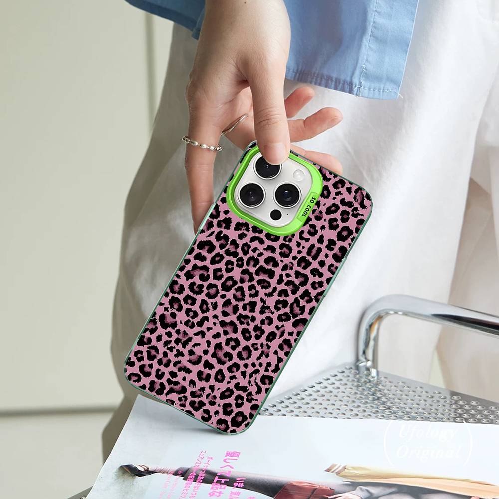 Leopard Cheetah Print Phone Case For IPhone 17Air 16 15 14 13 12 11 Pro Max Plus Color Anti Fall Cover