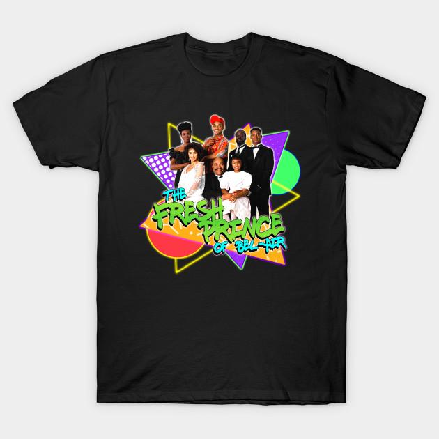 

Men Black Print T-shirt The Fresh Prince Of Bel-Air :: Retro 90S Fanart No-Cut Transfer Paper Print Cotton Tshirt 4XL чорний
