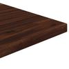 90 x 55 x 75 cm Solid Acacia Wood Dark Brown and Black