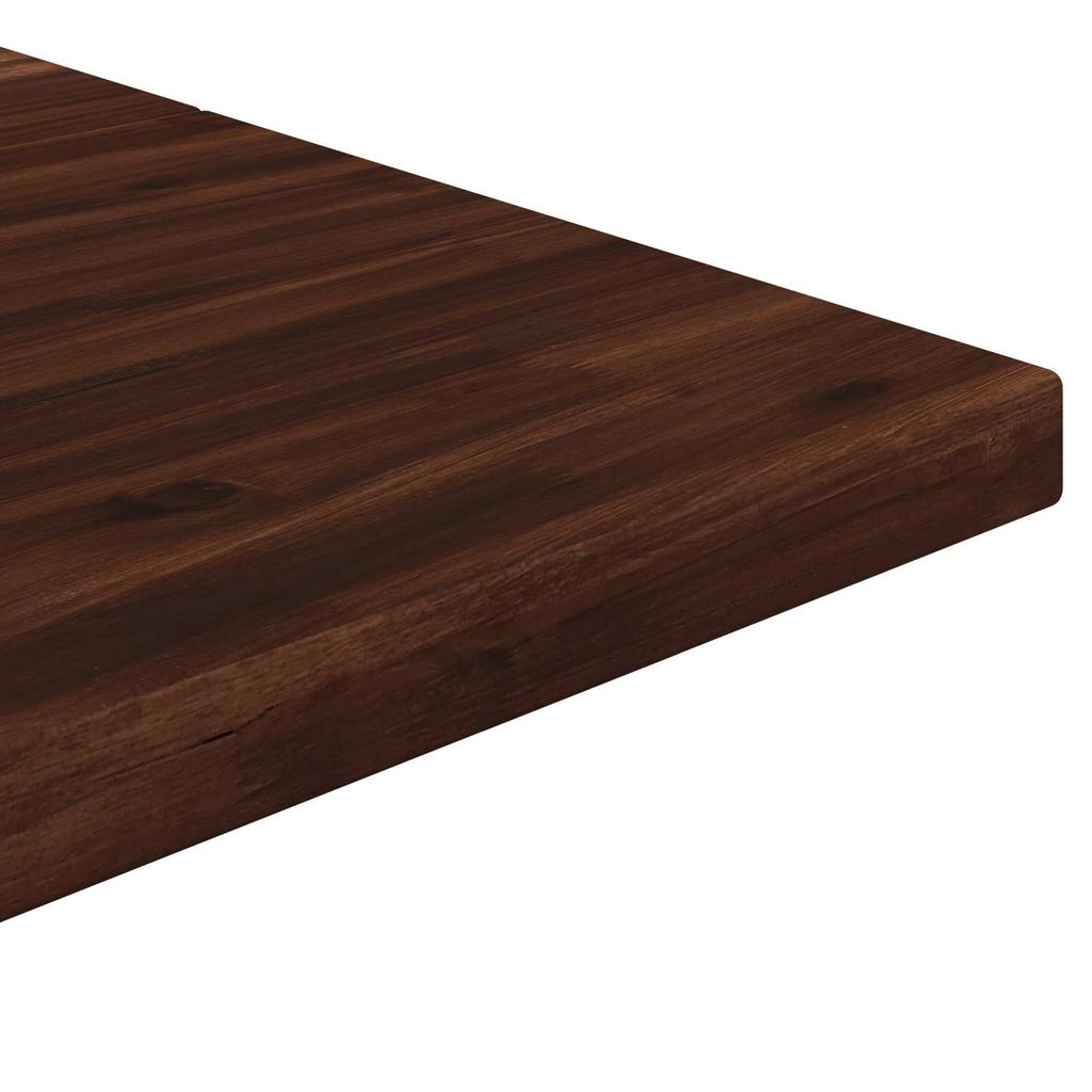 90 x 55 x 75 cm Solid Acacia Wood Dark Brown and Black