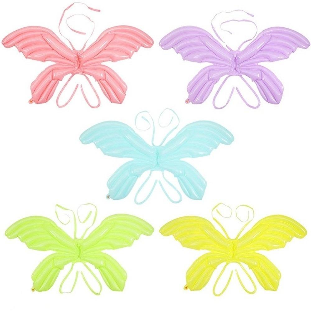 Party Balloon Inflatable Angel Wing Balloon Colorful Fairy Wing Balloon Back Hanging Balloon DIY Decor