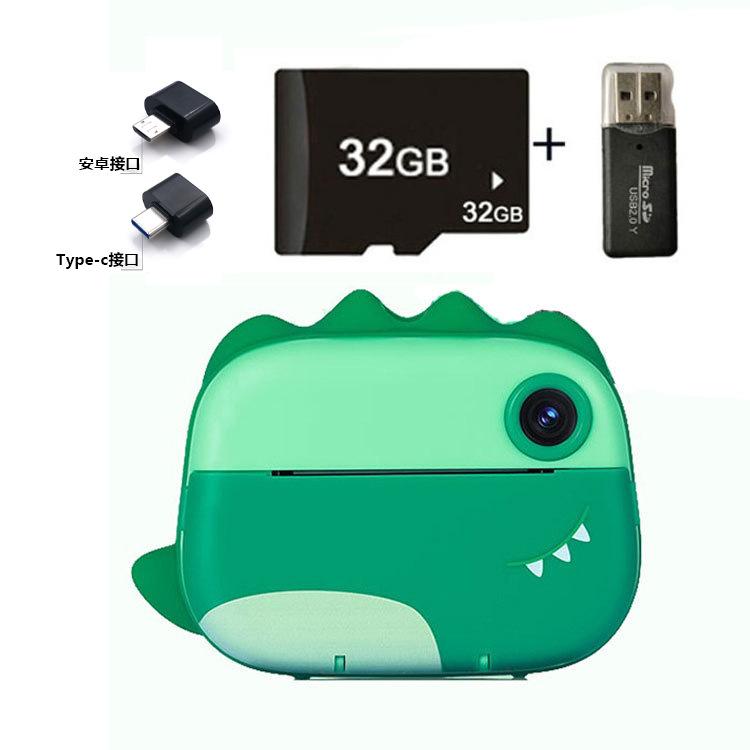 

Детская цифровая камера, камера высокой четкости, фотопринтер, студенческие вечеринки, праздничные подарки для кампуса зелёный