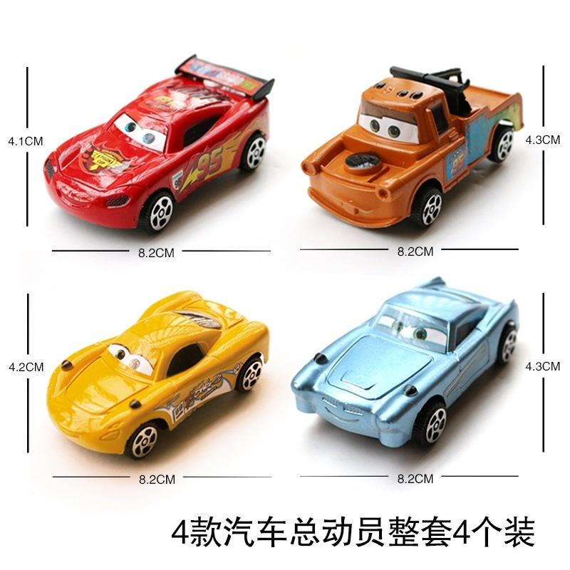 

6 шт./набір Топпер для торта у вигляді машинки МакКвіна Дитина Малюк Хлопчик Вечірка з нагоди дня народження Сцена Перешкода Топпер для торта на день народження Car 4pcs