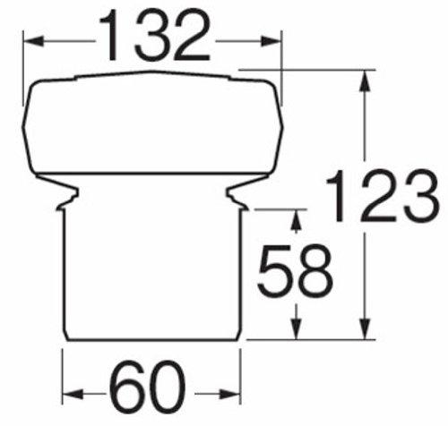 SANEI (Sanei) [Inomhusavloppsventil] Dold ventil för nominellt 50 rör V74-50