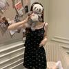 Women's Cartoon Camisole Tank Top Pajamas Set with Chest Pads - Summer Home Wear for Girls with Shorts