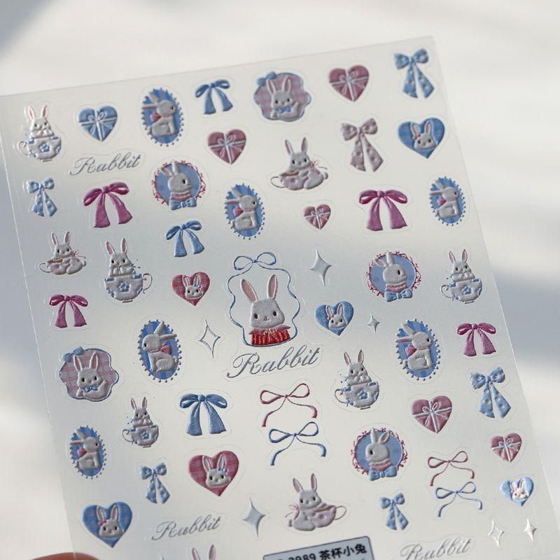

Qiji Cartoon Cute Bunny Three-Dimensional Relief Nail Sticker Waterproof Nail Sticker Ornament 3989 3993 3994 TS-3989 (stereo)