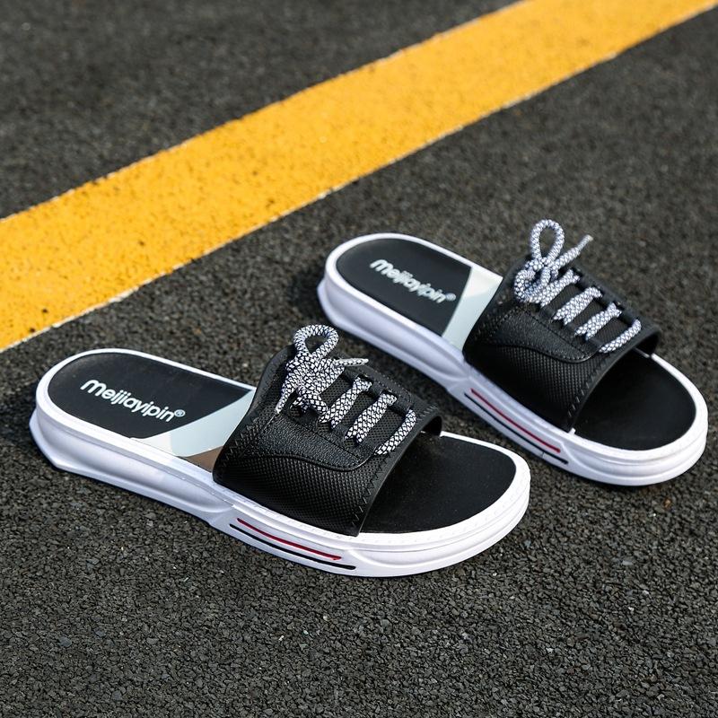 

Новые сандалии повседневные пляжные тапочки мужские мягкие подошвы модный тренд верхняя одежда летние сандалии 40