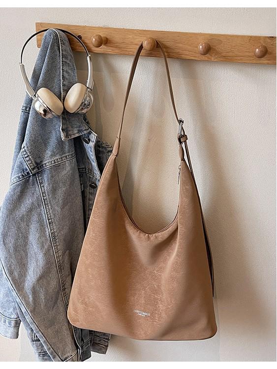 Retro Tragetasche im koreanischen Stil - Herbst/Winter Große Kapazität Vielseitige Schultertasche