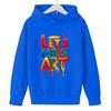 Bunter Graffiti-Kunst-Hoodie für Kinder - Unisex Freizeitjacke mit Farbdruck
