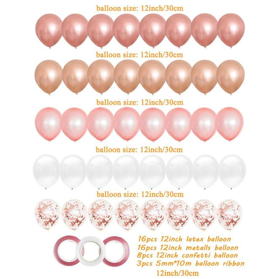 Balloons Wedding Party Supplies Baby Shower Valentine's Day Birthday Pink Happy Anniversary Decoration Girl Latex Child's Day