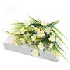 Artificial Flowers Bundle UV-Resistant Faux Plants Non-fading Fake Flowers for Home Vase Basket Window Box Outdoor Decoration
