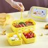 With Compartments Food Storage Box Plastic Food Containers Cute Portable Lunch Box Office