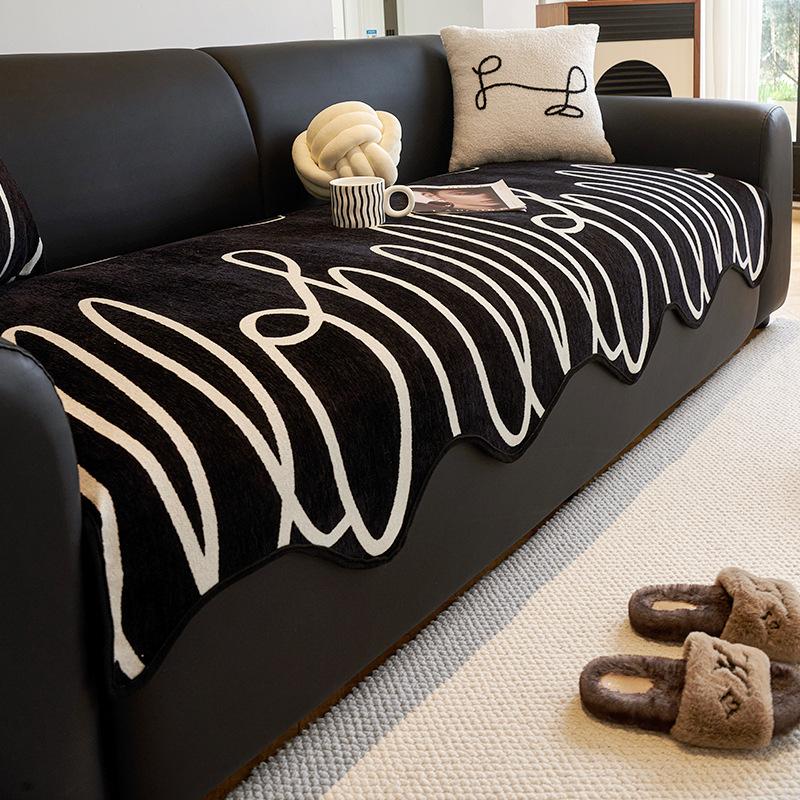 

Premium Sofa Cushion Irregular Cover Cloth Towel Four Seasons New Fixed One-Piece Combination Sofa Cushion 90*70cm