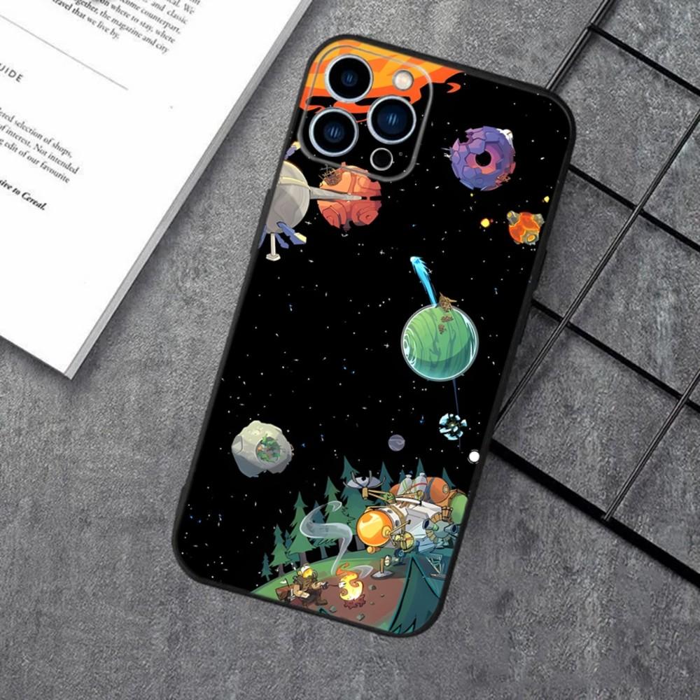 Outer Wilds Game Phone Case For Apple iPhone 15,14,13,12,11,XS,XR,X,8,7,Pro,Max,Plus,mini Silicone Black Cover
