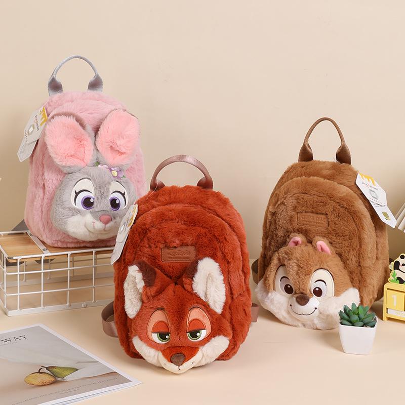 Adorable Plush Judy & Nick Multifunctional Children's Backpack
