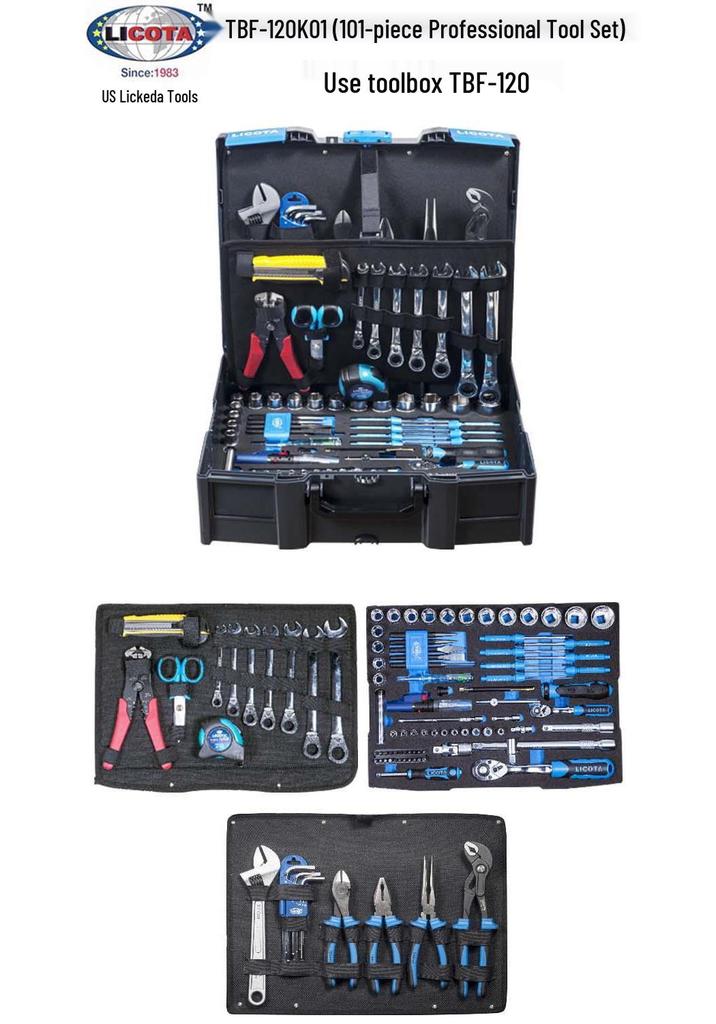 LICOTA 101-Piece Stackable Large Tool Box Set