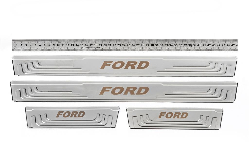 

Универсальные накладки на пороги Ford V-2 (4 шт., нерж)
