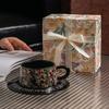 Coffee Cup and Plate Set  Afternoon Tea  Ins Souvenir High Appearance Level  Ceramic Cup  High End Exquisite Gift Box  Latte Art for Women