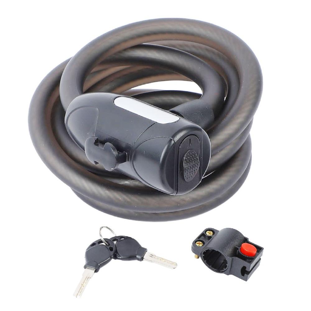 5.9 Feet Bike Cable Lock Heavy Duty Motorcycle Lock Durable Anti Theft Bicycle Lock Scooter