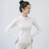 Stand-up collar blazer casual slim fit slim fit warm thin velvet jacket running tight zip cardigan yoga top