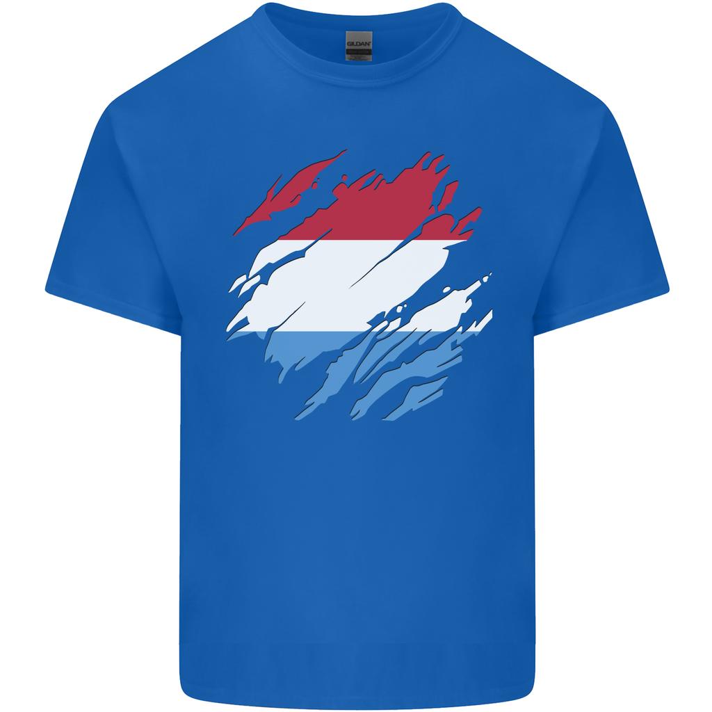 Torn Flag Luxembourg Unisexs Light Cotton TShirt