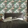 Graffiti wallpaper with green elements for living room and bedroom 50x1000