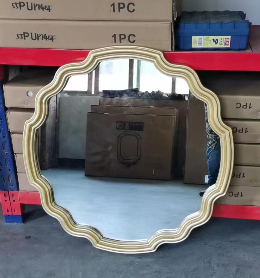 

Макияж Эстетика Зеркала Настенное Искусство Спальня Ванная Сад Квартира Отель Гостиная Зеркала Роскошь Spiegel Волнистые Украшения 65X65CM