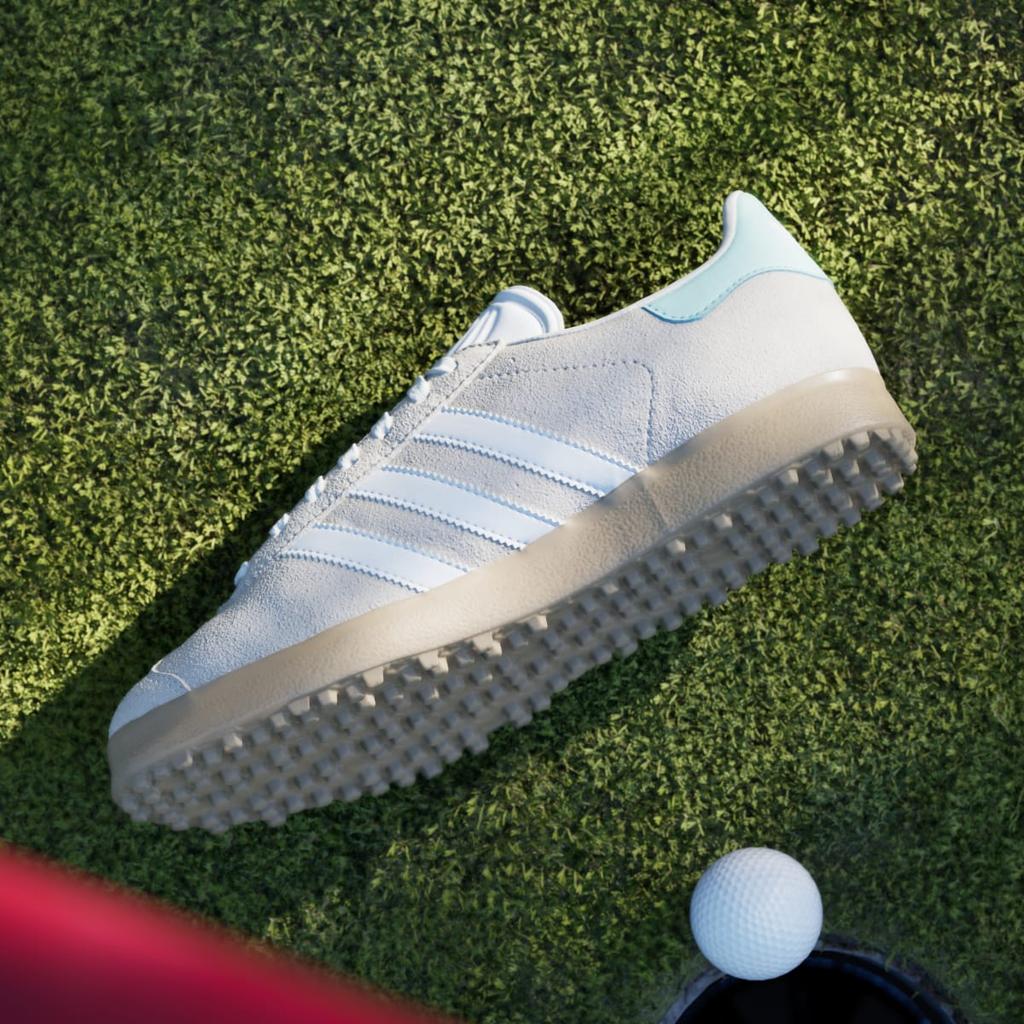 adidas Gazelle Spikeless Golf HP7075 Women's Performance Sports Shoes Chalk White / Cloud White / Clear Mint