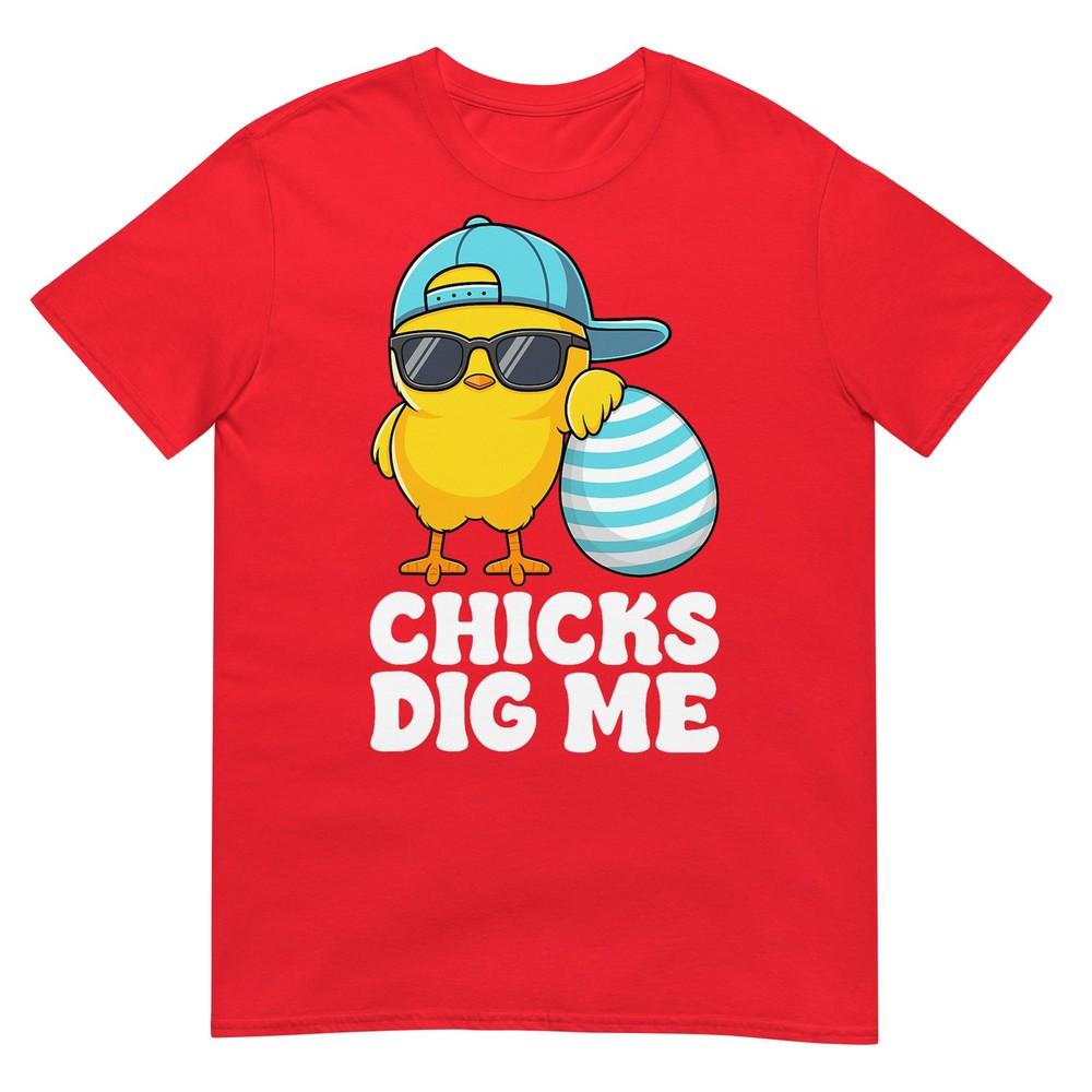 Chicks Dig Me Easter Toddler Boys Unisex Happy Easter Funny TShirt S