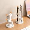 Compartment Design Makeup Brush Storage 360 Rotating Multi-Purpose Rotating Storage Rack Desktop Pen Holder Office Desk