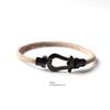 Original European and American Style Mechanical Horseshoe Buckle Hand-Woven Bracelet, Simple and Unique Couple Bracelet, Student Gift