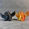 Cute Mini Owl Ornament Plastic Desktop Decorations Car Home Bonsai Decorations 3D Printing Creative and Novel Gifts