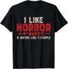 Horror Movie Gifts Unisex Adult Black Crew Neck Short Sleeve BLACK T-Shirt