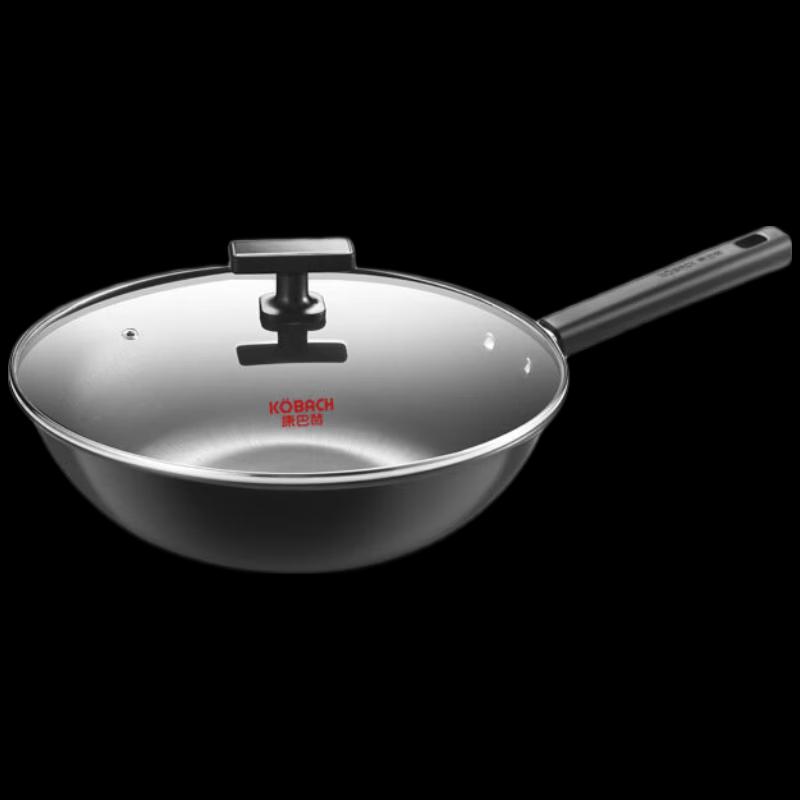 Kombach 32cm Non-Coated Fine Iron Wok