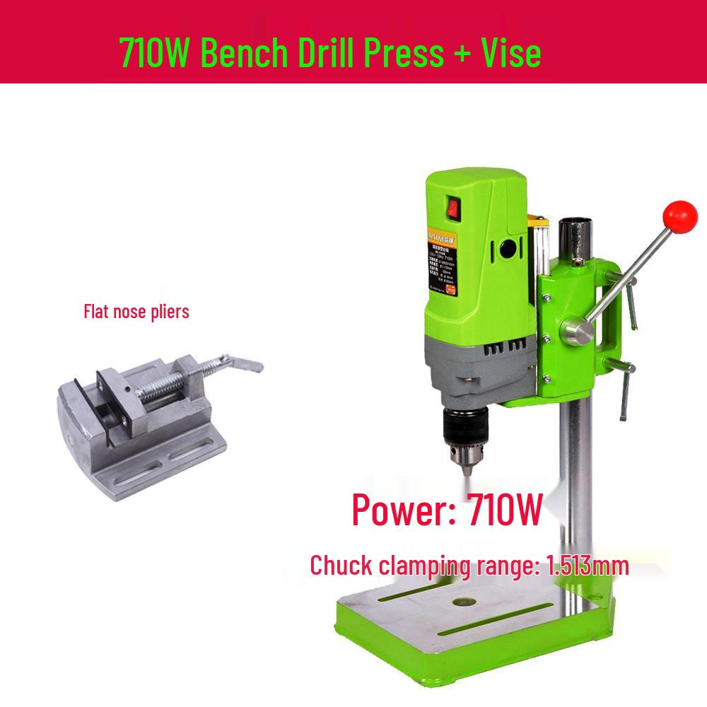 Mini Precision High-Speed Bench Drill: Multifunctional Compact Tabletop Press for Bead Making and Milling