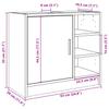 Waschtischunterschrank, Unterschrank unter dem Waschbecken, Schrank ohne Waschbecken, Sonoma-Eiche 63 x 29 x 55 cm